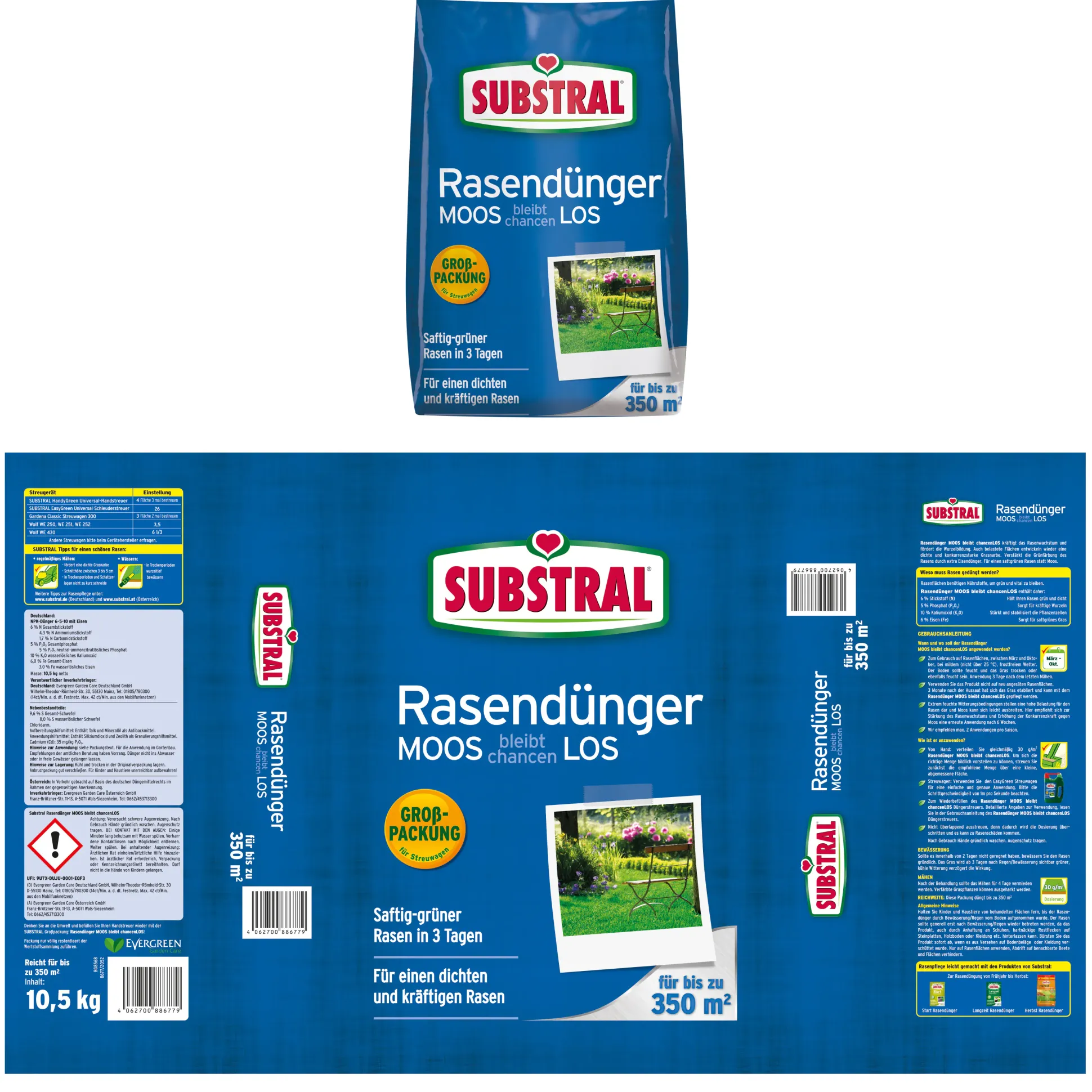 Substral Rasendünger 10,5 kg