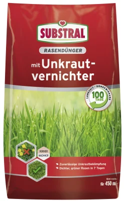 Substral Rasendünger mit Unkrautvernichter für 450 m² 9 kg