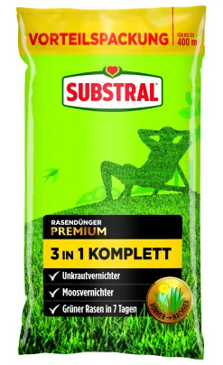 Substral Rasendünger Premium 3in1 Komplett 400 m²