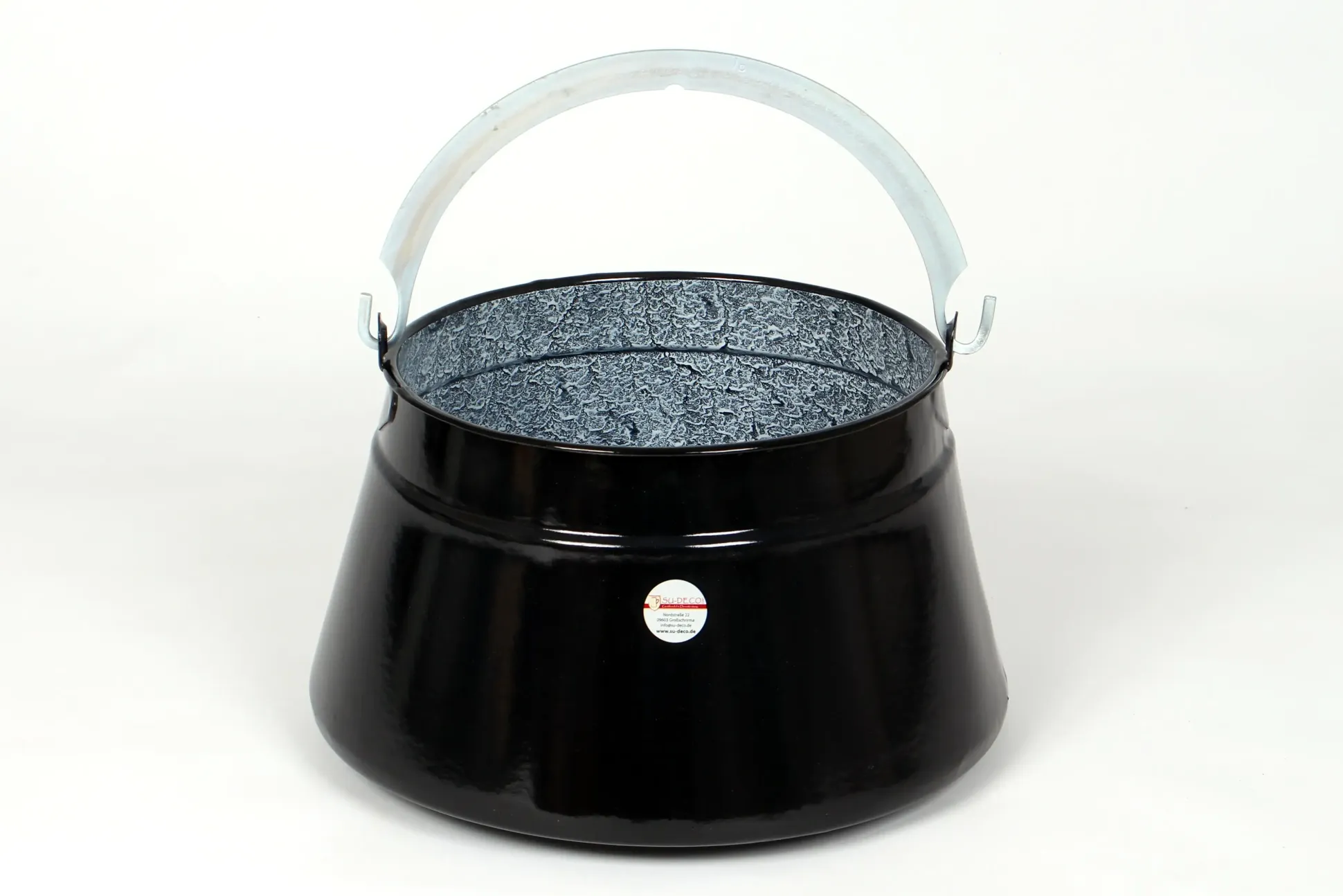 Su-Deco Gulaschkessel rustikal 6 Liter schwarz granit