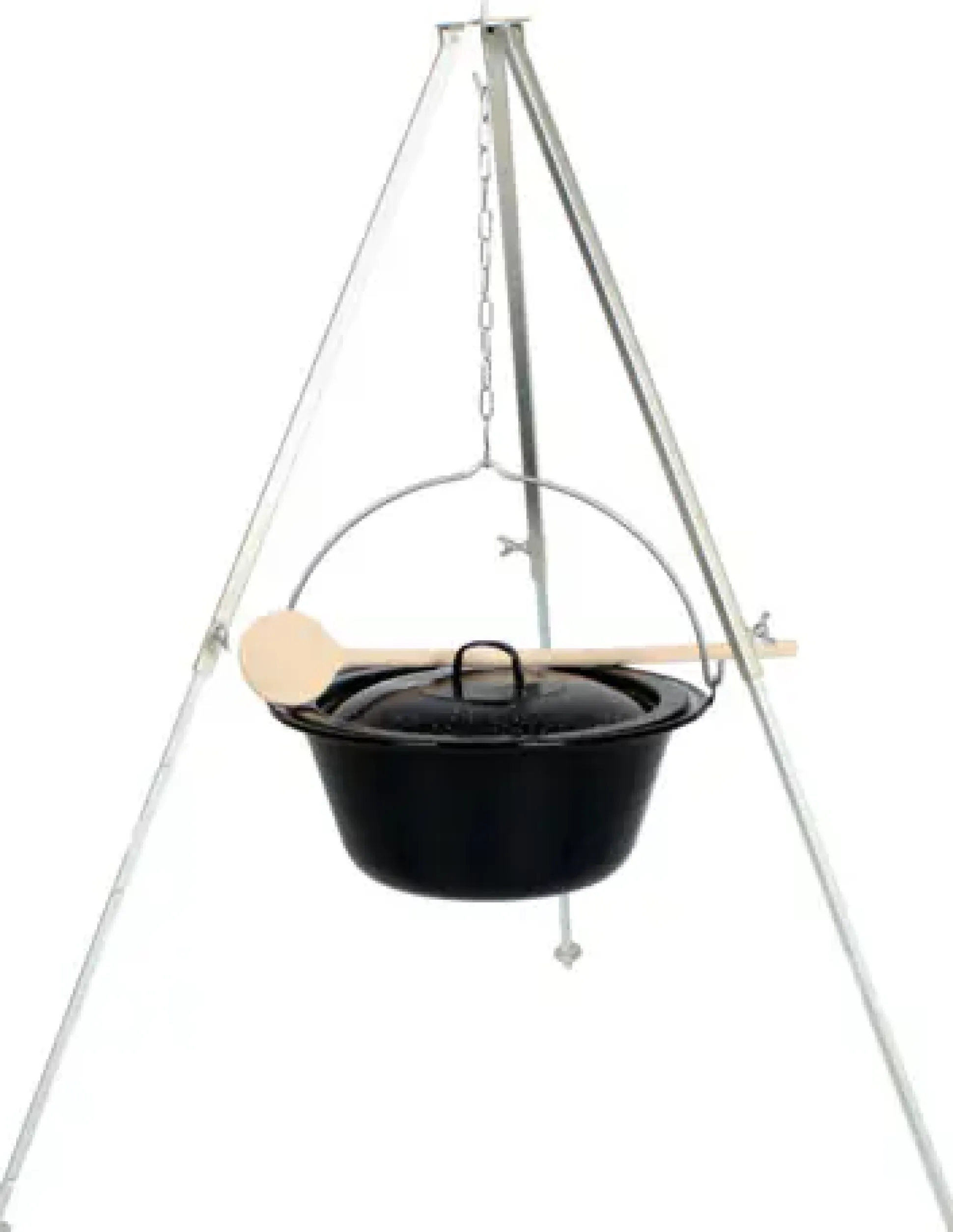 Su-Deco Gulaschkessel-Set 4-teilig 10 Liter schwarz granit