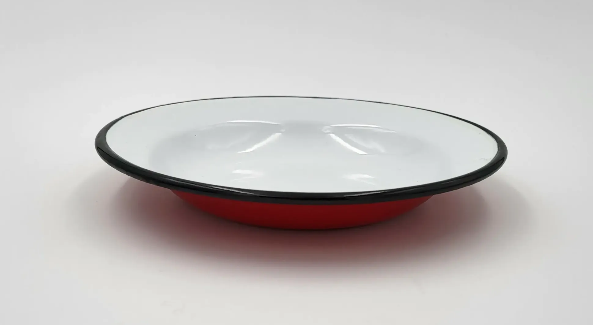 Su-Deco Teller 22 cm Ø flach rot weiss