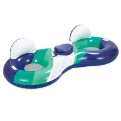Summer Waves Aufblasbare Duo Lounge für den Pool 2.36 m x 1.12 m x 60 cm