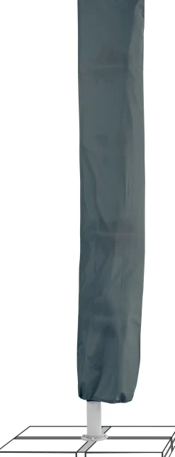 Suncomfort Sonnenschirm Familyflex steingrau Ø 300 cm