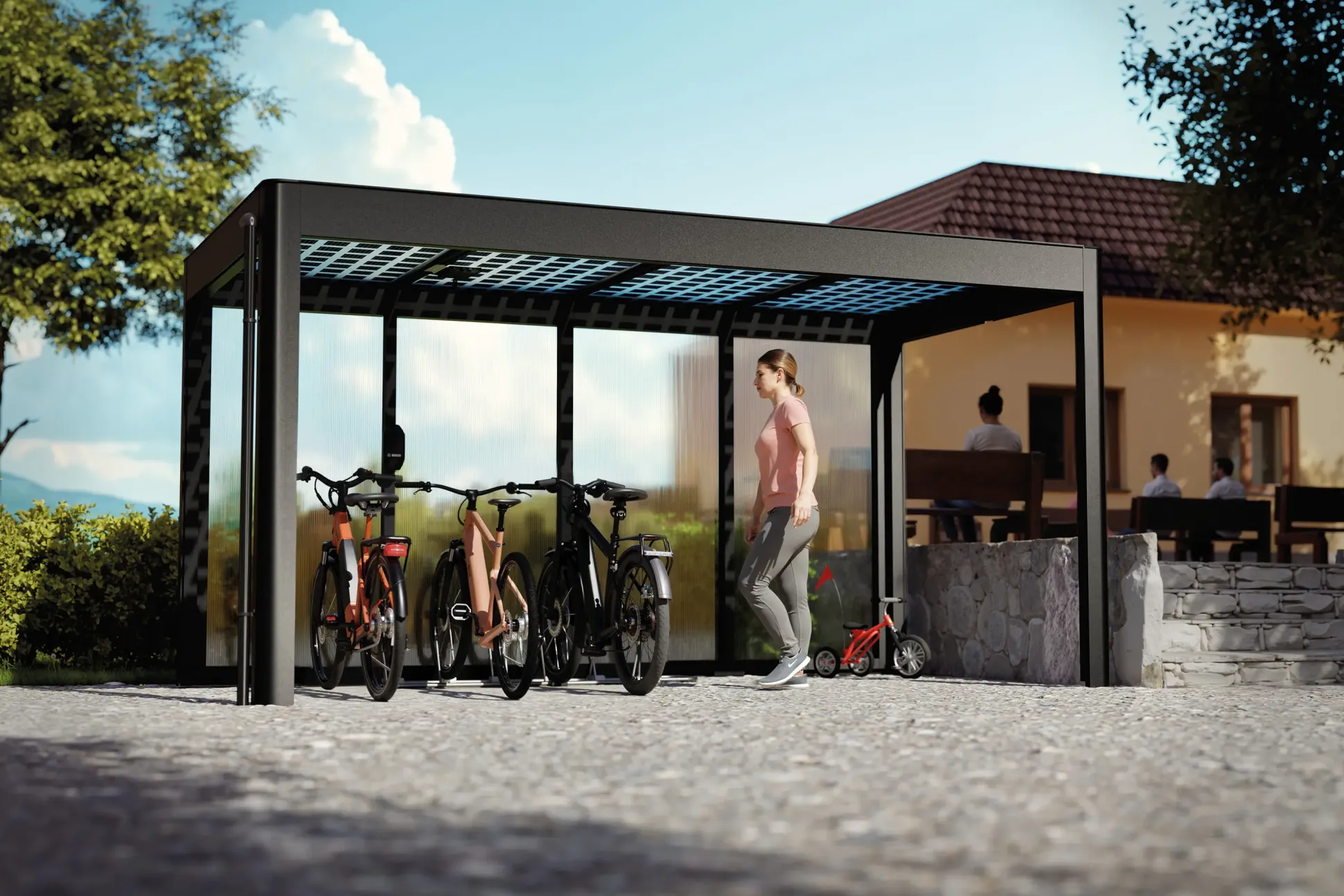 SunElements SunCover Gartenhaus Select 4.2 443 x 233 cm anthrazit-metallic