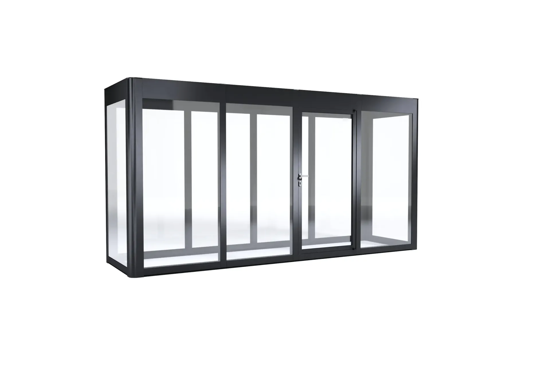 SunElements SunGarden Gartenhaus Infinity 4.1 443 x 128 cm anthrazit-metallic