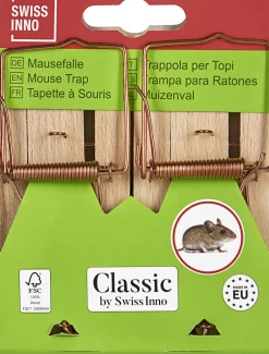 Swissinno Classic Holz-Mausefalle