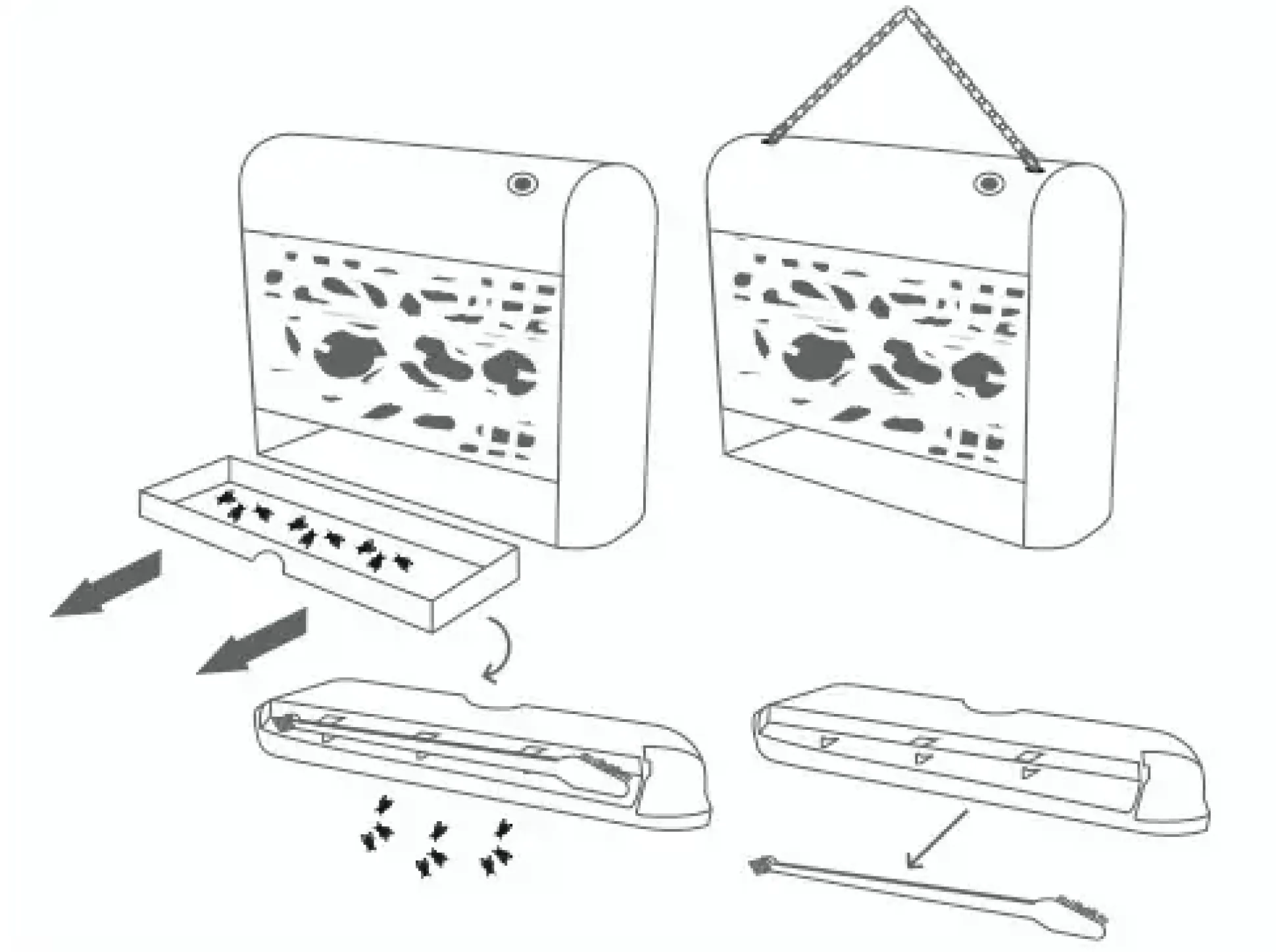 Swissinno Insektenfalle 24 W weiß rot
