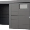 Telluria Gerätehaus Classico Lounge XL 3330 links granitgrau 792 x 298 cm