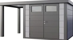Telluria Gerätehaus Classico Open Lounge S 2724 links lichtgrau 436 x 238 cm