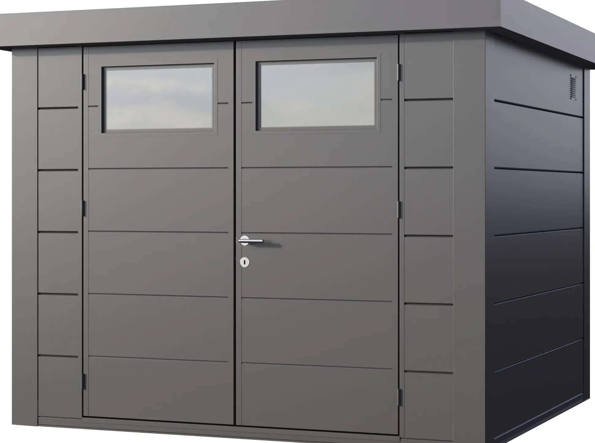 Telluria Gerätehaus Classico 2724 granitgrau 268 x 208 cm