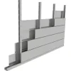 Telluria Gerätehaus Classico Lounge S mit Fenstern 2424 links weiß 522 x 238 cm