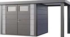 Telluria Gerätehaus Classico Open Lounge S 2724 rechts lichtgrau 436 x 238 cm