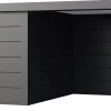 Telluria Gerätehaus Classico Lounge XL 3330 rechts granitgrau 792 x 298 cm
