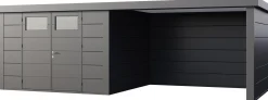 Telluria Gerätehaus Classico Lounge XL 3330 rechts granitgrau 792 x 298 cm