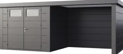 Telluria Gerätehaus Classico Lounge S 2724 rechts granitgrau 552 x 238 cm