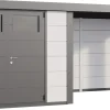 Telluria Gerätehaus Classico Lounge XL mit Fenstern 3030 rechts weiß 762 x 298 cm