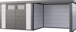 Telluria Gerätehaus Classico Lounge S 3024 rechts weiß 582 x 238 cm