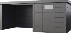 Telluria Gerätehaus Classico Lounge S 2424 links granitgrau 522 x 238 cm