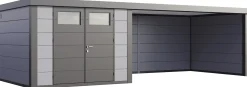 Telluria Gerätehaus Classico Lounge XL 3030 rechts lichtgrau 762 x 298 cm