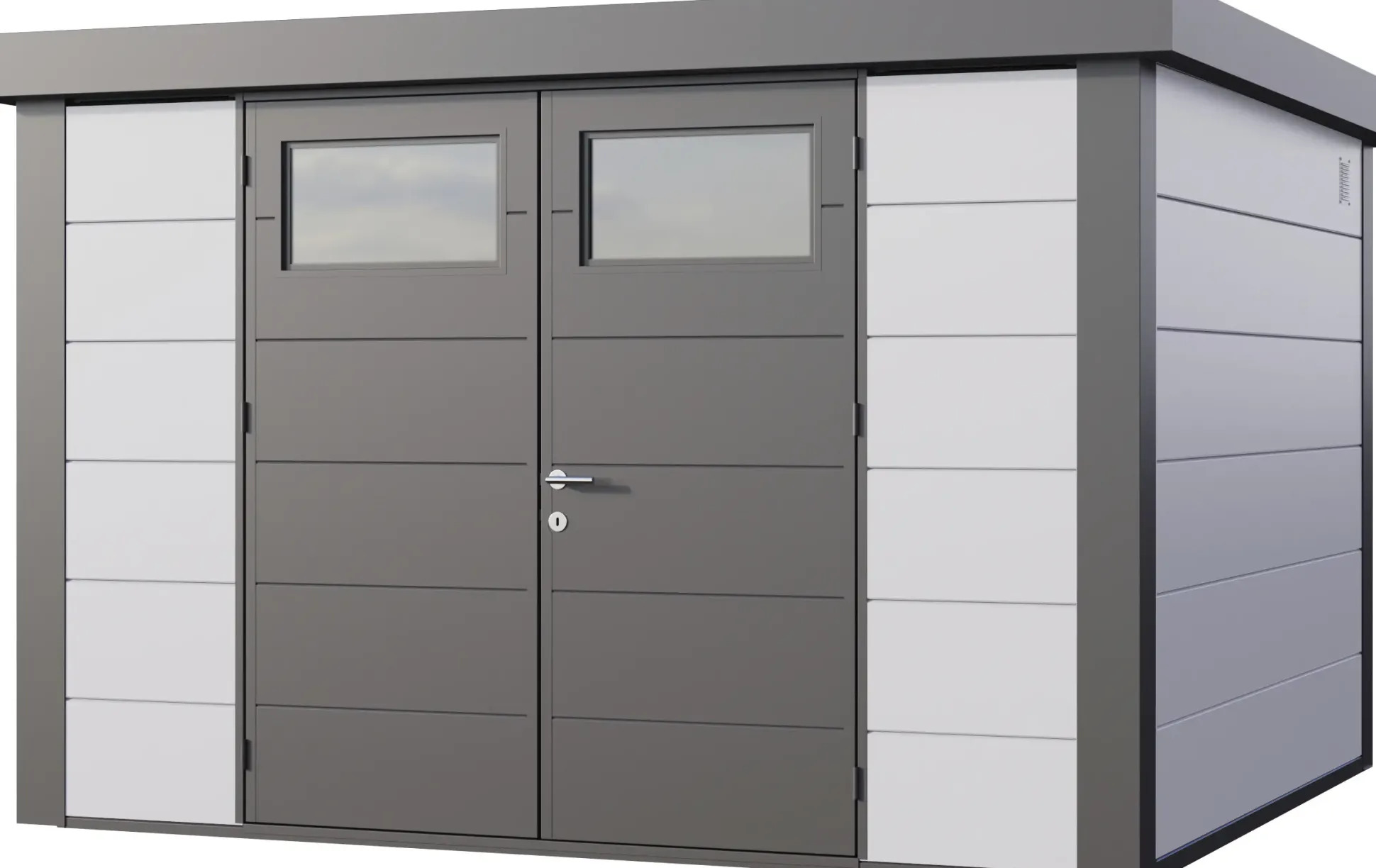 Telluria Gerätehaus Classico 3330 weiß 328 x 298 cm