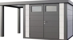 Telluria Gerätehaus Classico Open Lounge S 2724 links weiß 436 x 238 cm