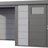 Telluria Gerätehaus Classico Lounge XL mit Fenstern 3330 links hellgrau 792 x 298 cm