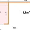 Telluria Gerätehaus Classico Lounge XL 3030 rechts EW weiß 762 x 298 cm