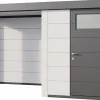 Telluria Gerätehaus Classico Lounge S mit Fenstern 2424 links EW weiß 522 x 238 cm