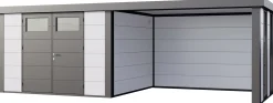 Telluria Gerätehaus Classico Lounge XL mit Fenstern 3330 rechts weiß 792 x 298 cm
