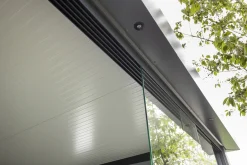 Telluria Glasschiebewand SIN4836 für Pavillon granitgrau