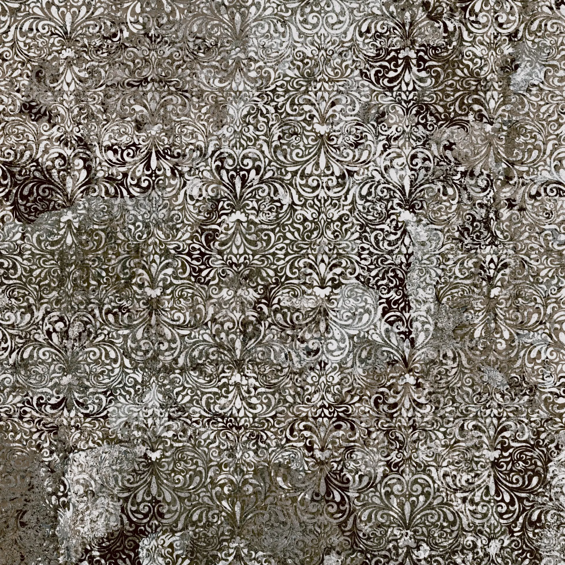Terrassenplatte Feinsteinzeug Persiana 60 x 60 x 2 cm schwarz