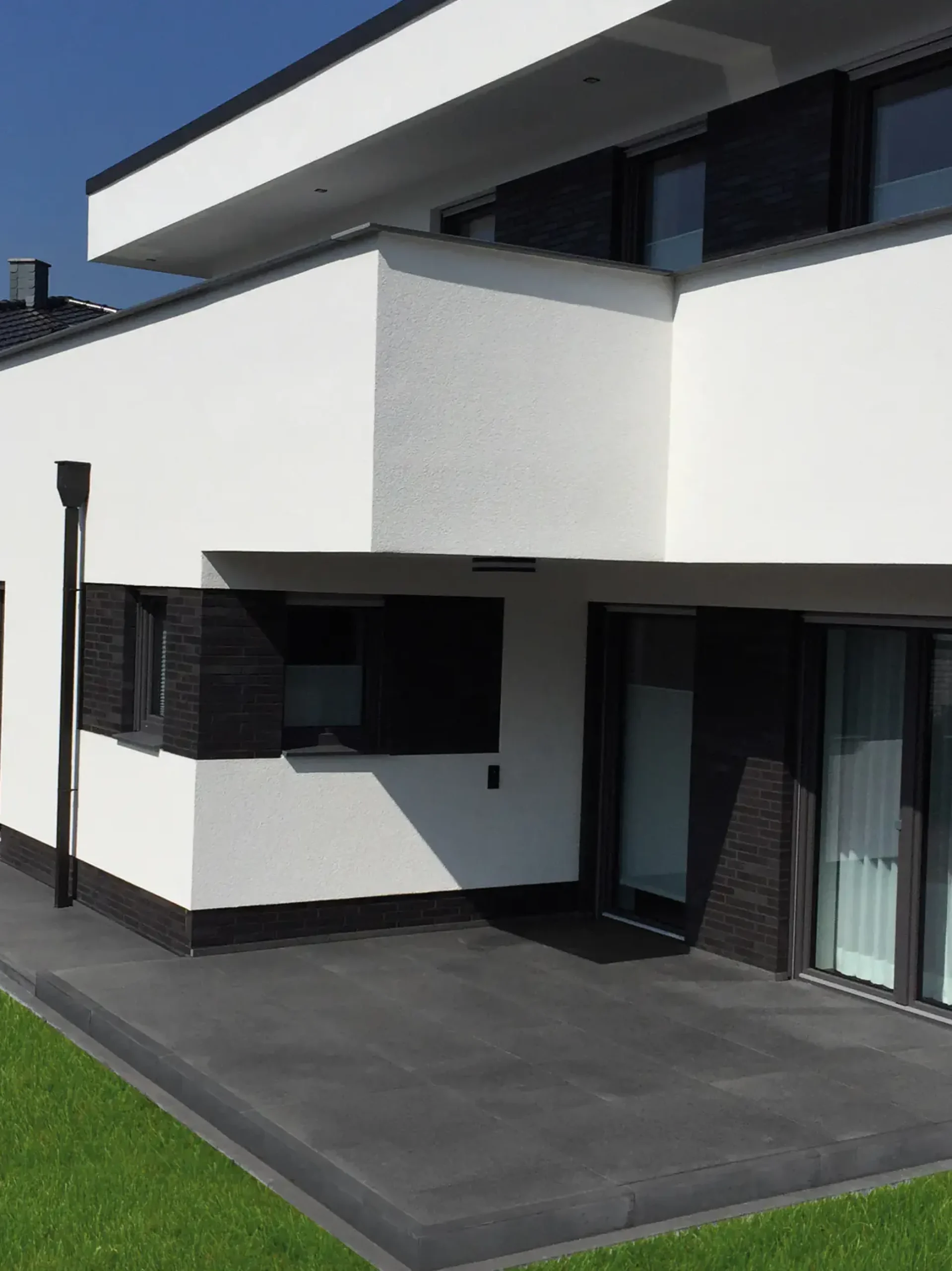 Terrassenplatte Feinsteinzeug Manhatten 60 x 90 x 2 cm schwarz
