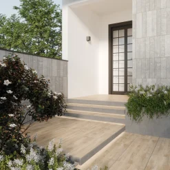 Terrassenplatte Skagen Natural 40 x 120 x 2 cm hellgrau