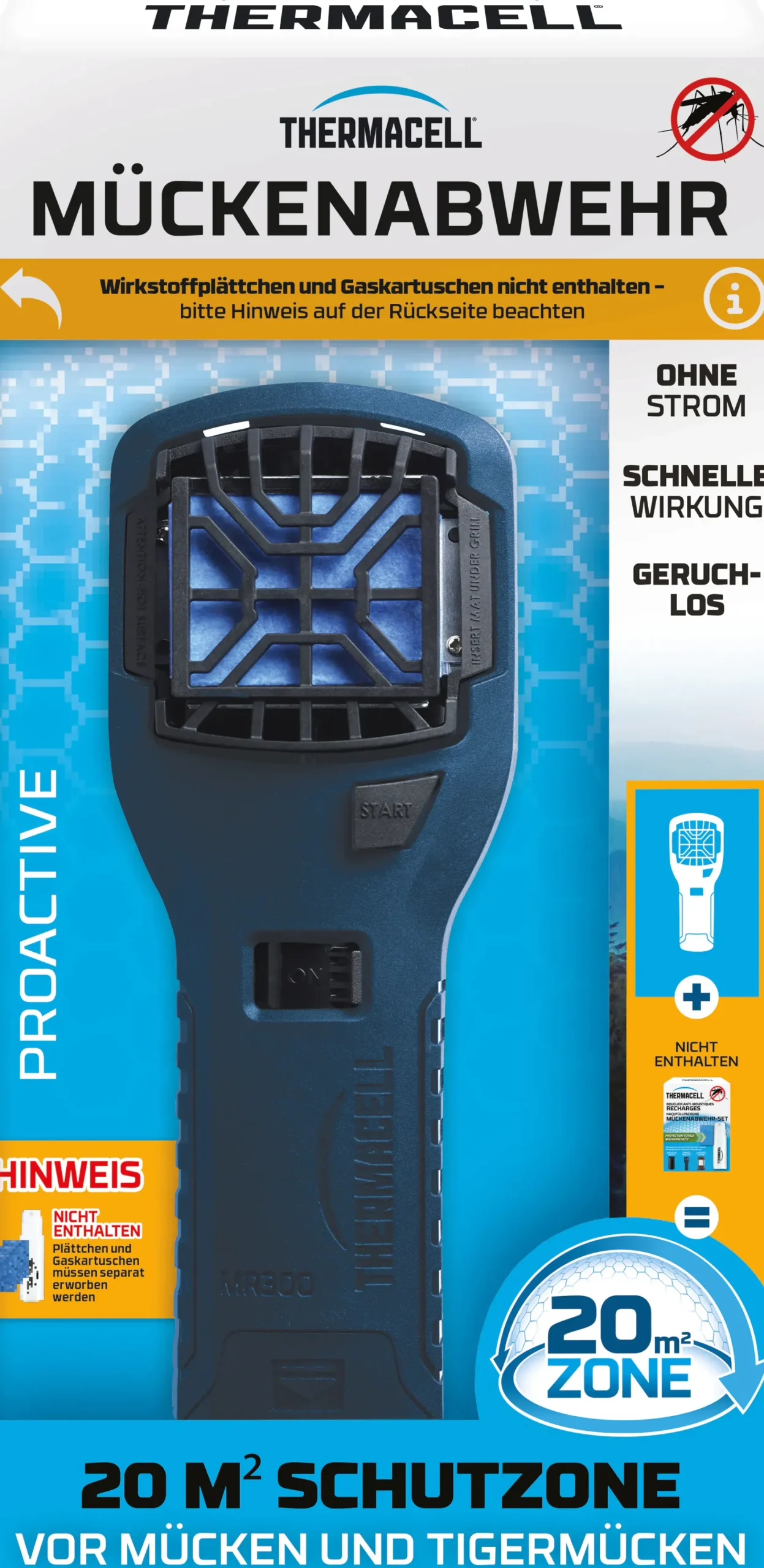 Thermacell Mückenabwehr Proactive Handgerät ohne Wirkstoff 1 Stück