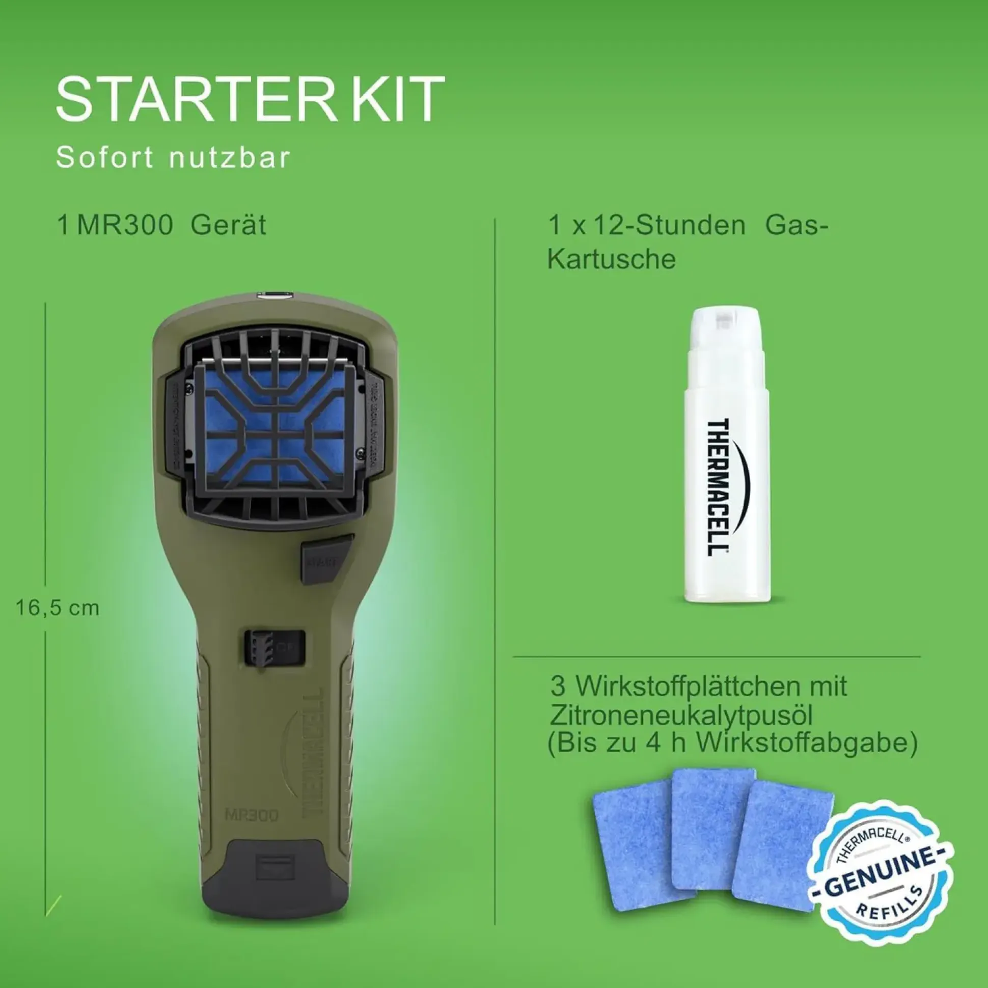 Thermacell Mückenabwehr Protect Handgerät inkl. Wirkstoff