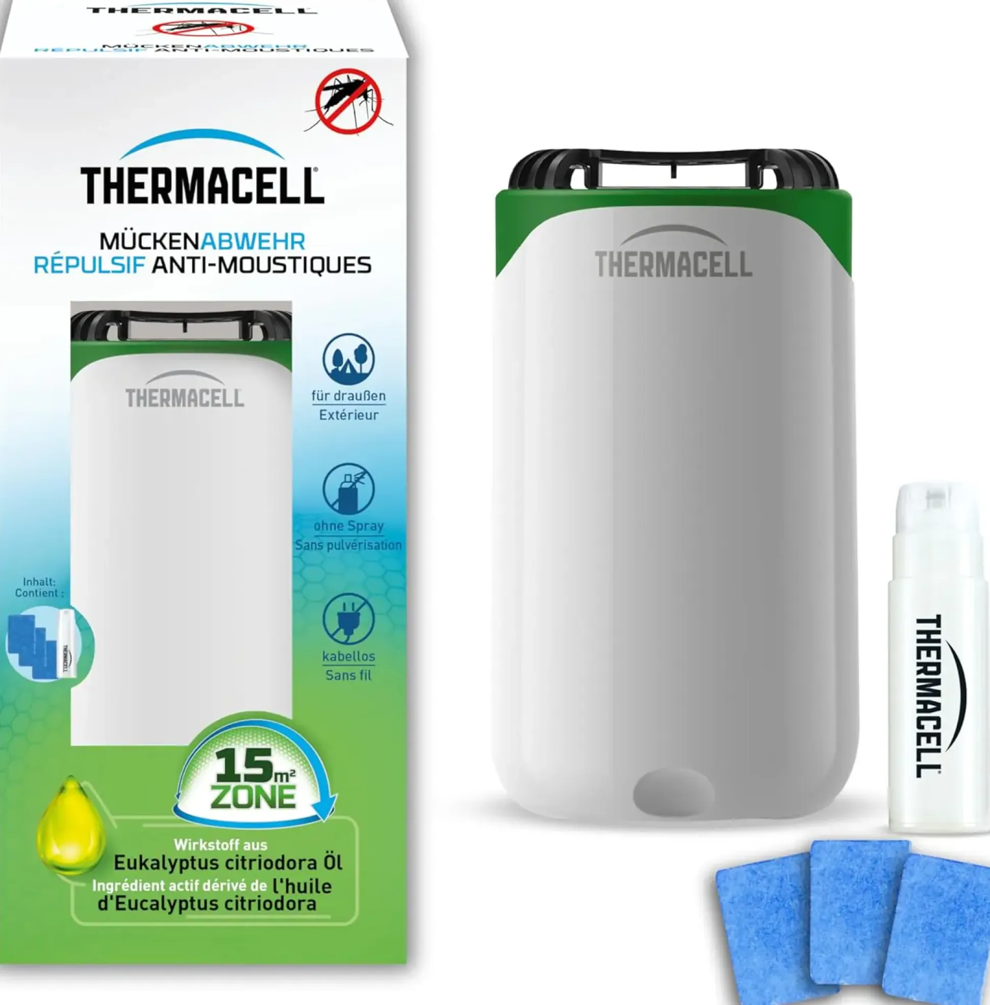 Thermacell Mückenabwehr-Verdampfer Protect weiß-grün inkl. Wirkstoff
