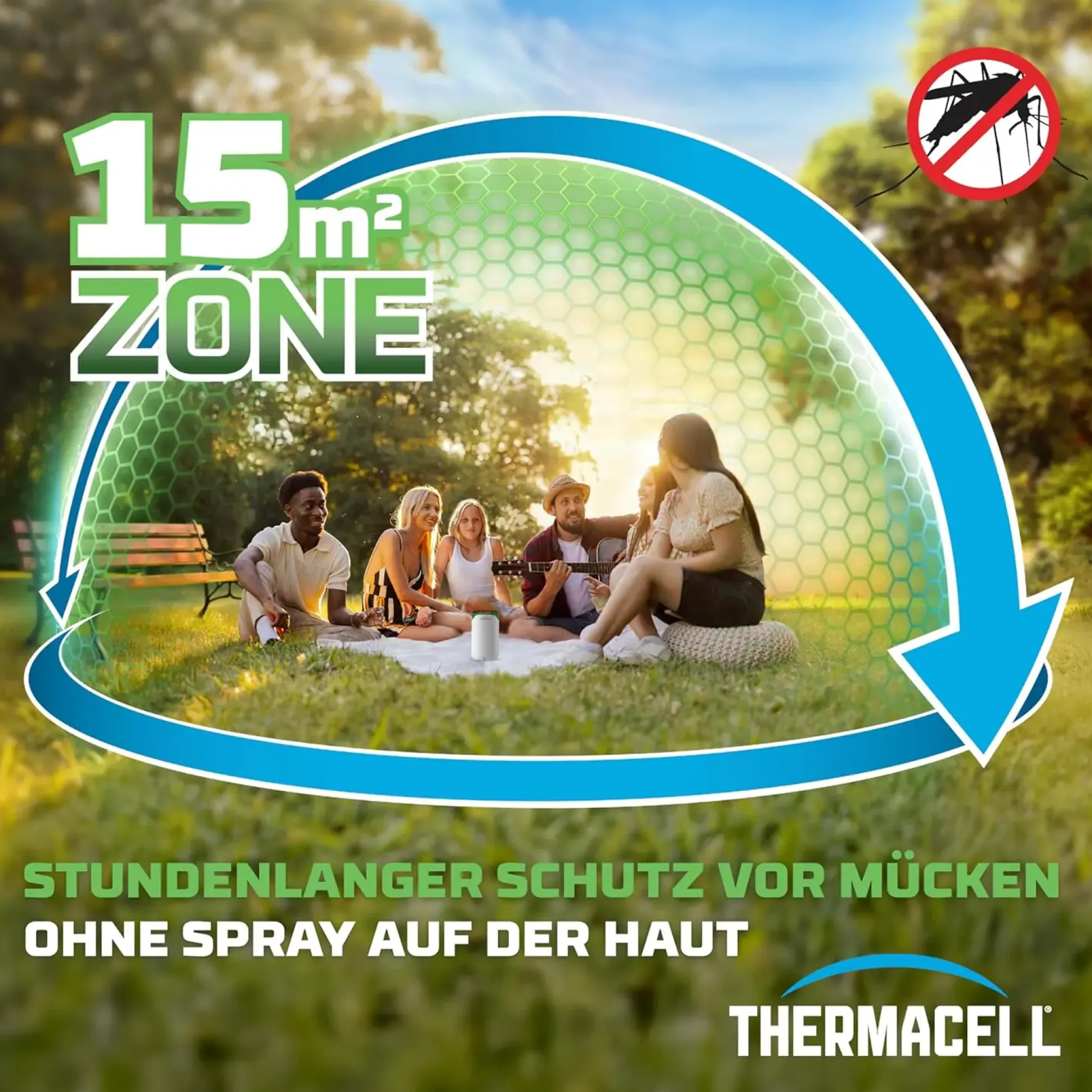 Thermacell Mückenabwehr-Verdampfer Protect weiß-grün inkl. Wirkstoff