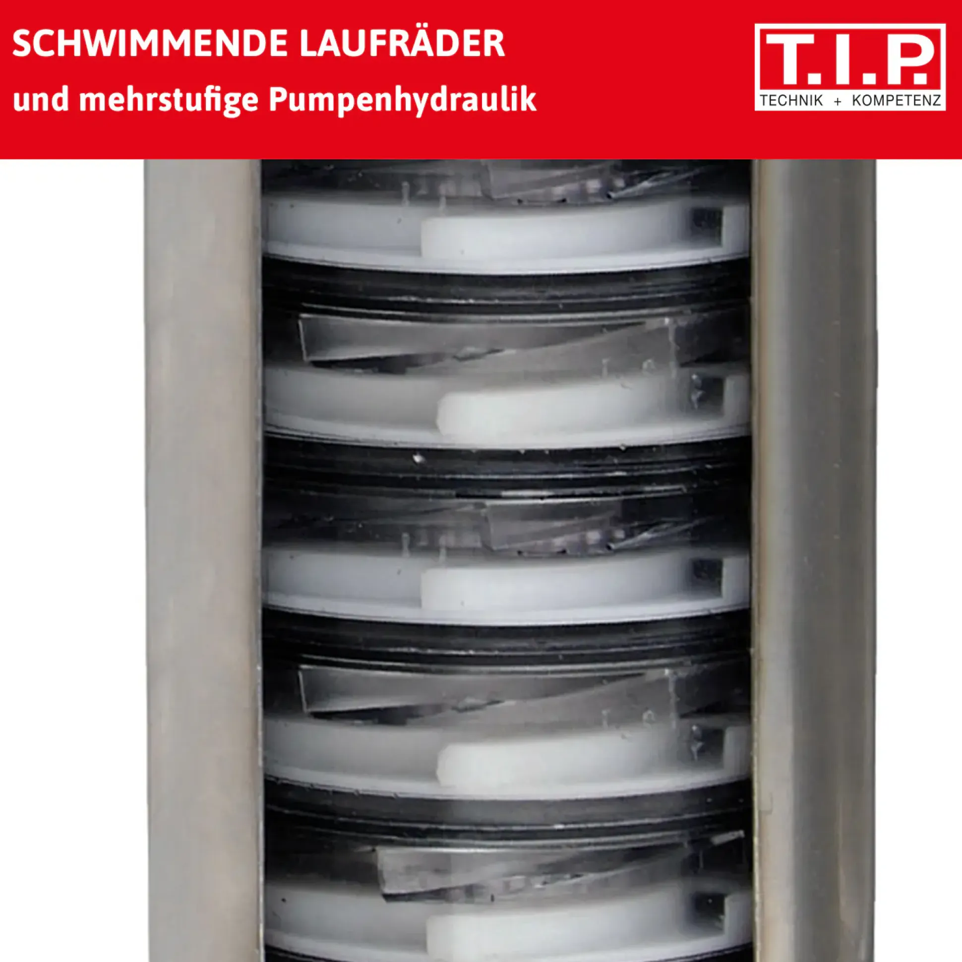 T.I.P. Tiefbrunnenpumpe BigWell 90/53 AUT, 900 Watt, 5.400 l/h, Edelstahl