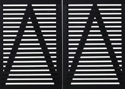 Tokyo Doppeltor - 200 x 140 cm - schwarz
