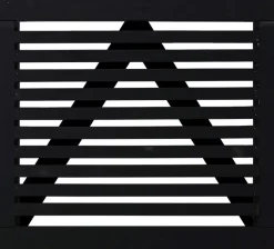 Tokyo Einzeltor - 100 x 90 cm - schwarz