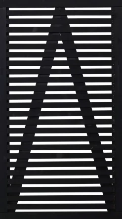 Tokyo Einzeltor - schwarz - 100 x 180cm - schwarz