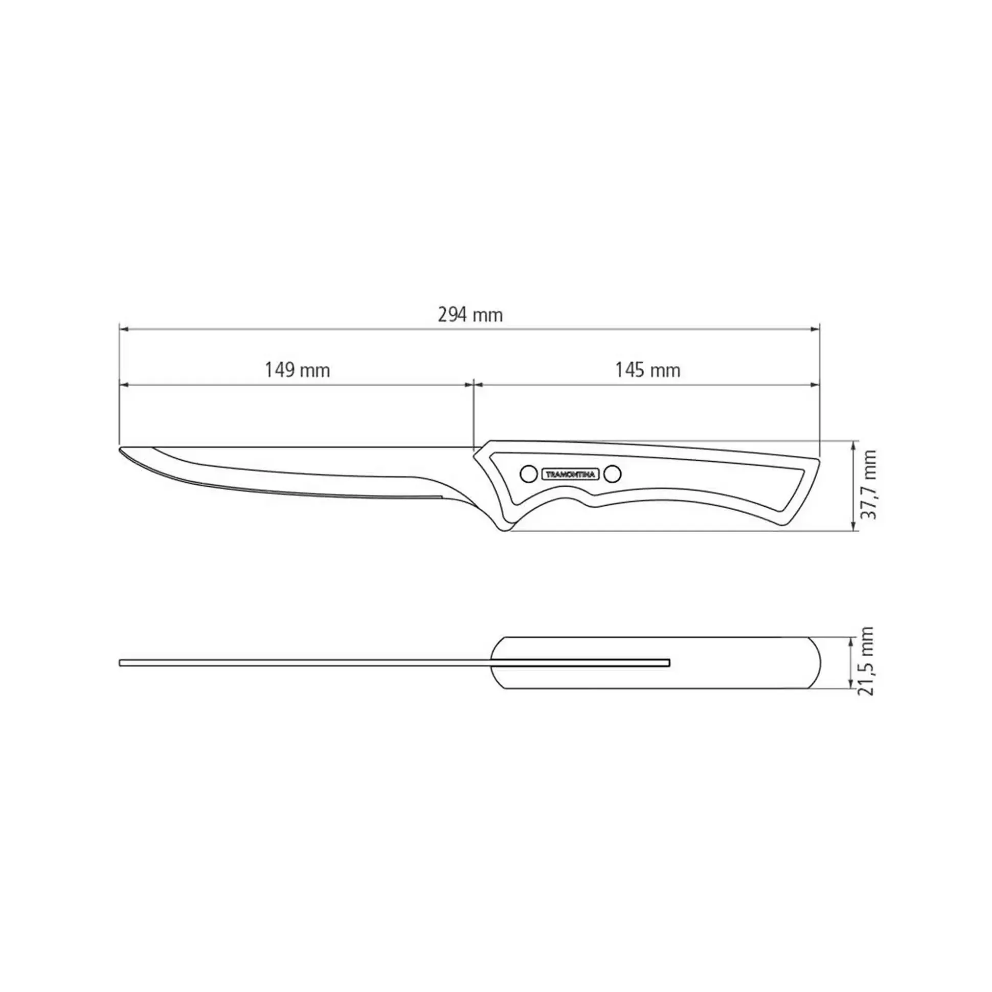 Tramontina Churrasco Ausbeinmesser 30 cm schwarz