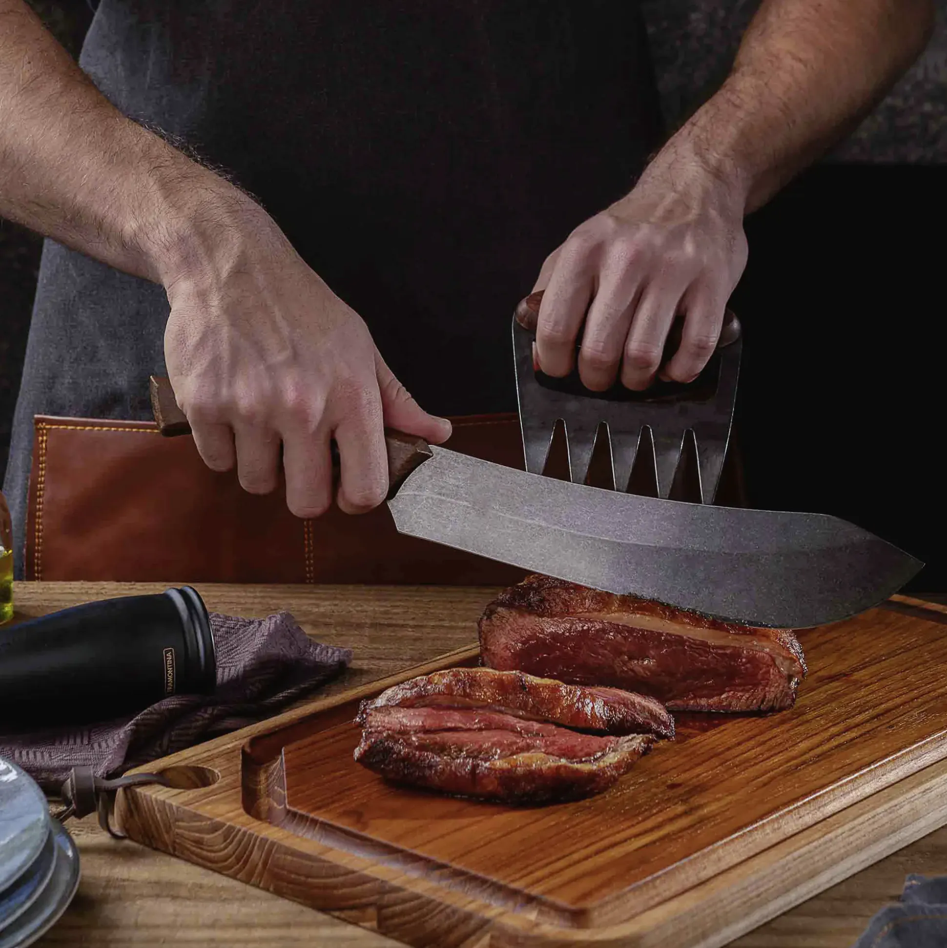 Tramontina Churrasco Fleischmesser 39 cm schwarz