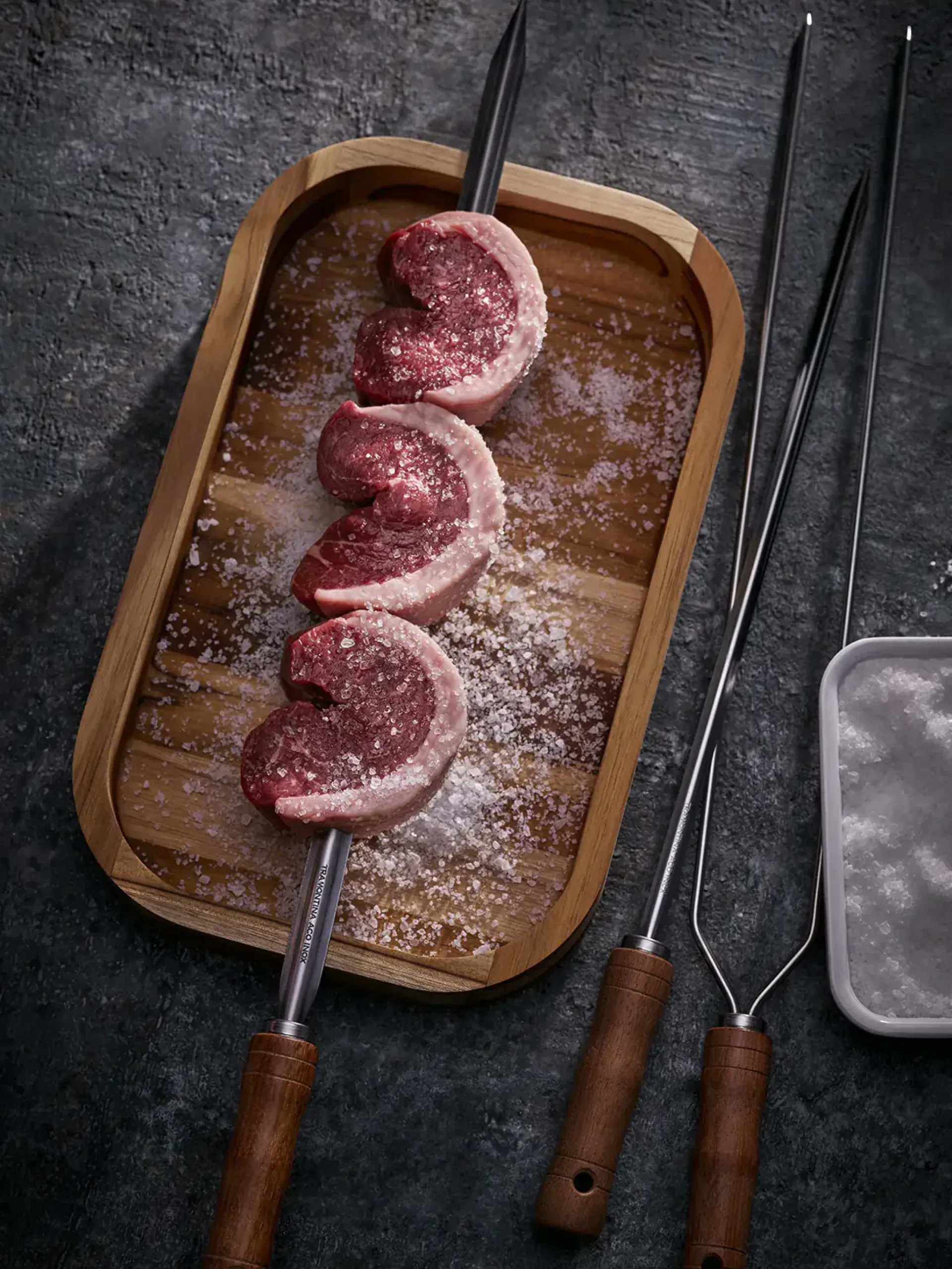 Tramontina Grillspieß Spießlänge 75 cm Breite 10 mm