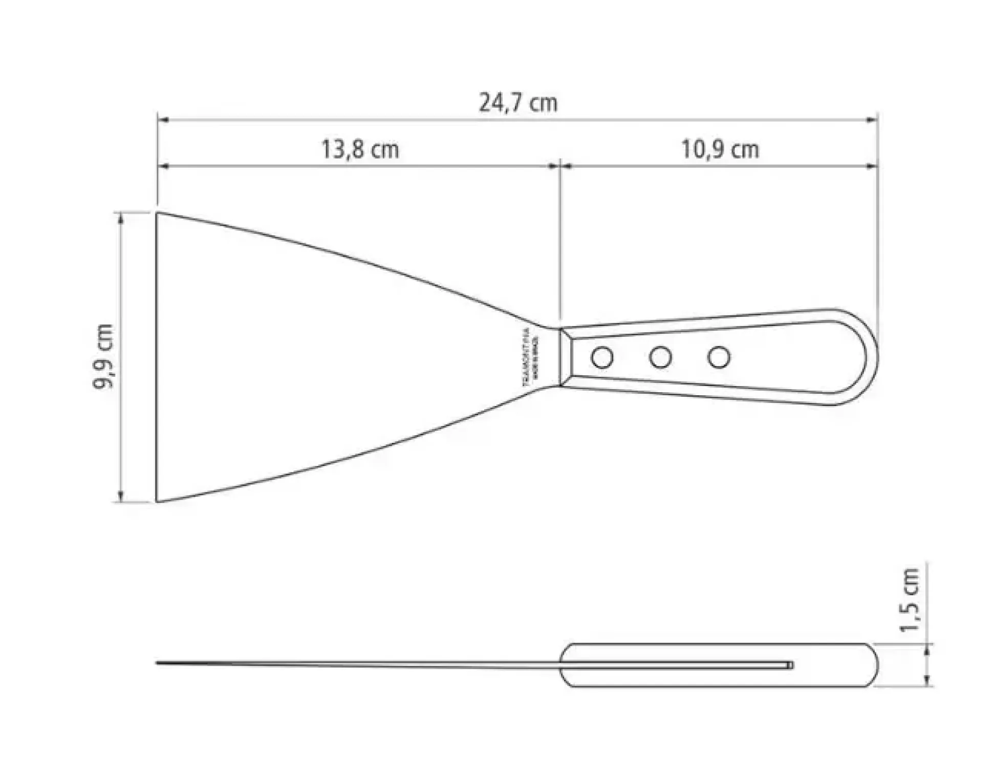 Tramontina Landhaus Grillspachtel 25 cm