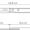 Tramontina Obst-/ Gemüsemesser 7 cm Edelstahl mit Holzgriff