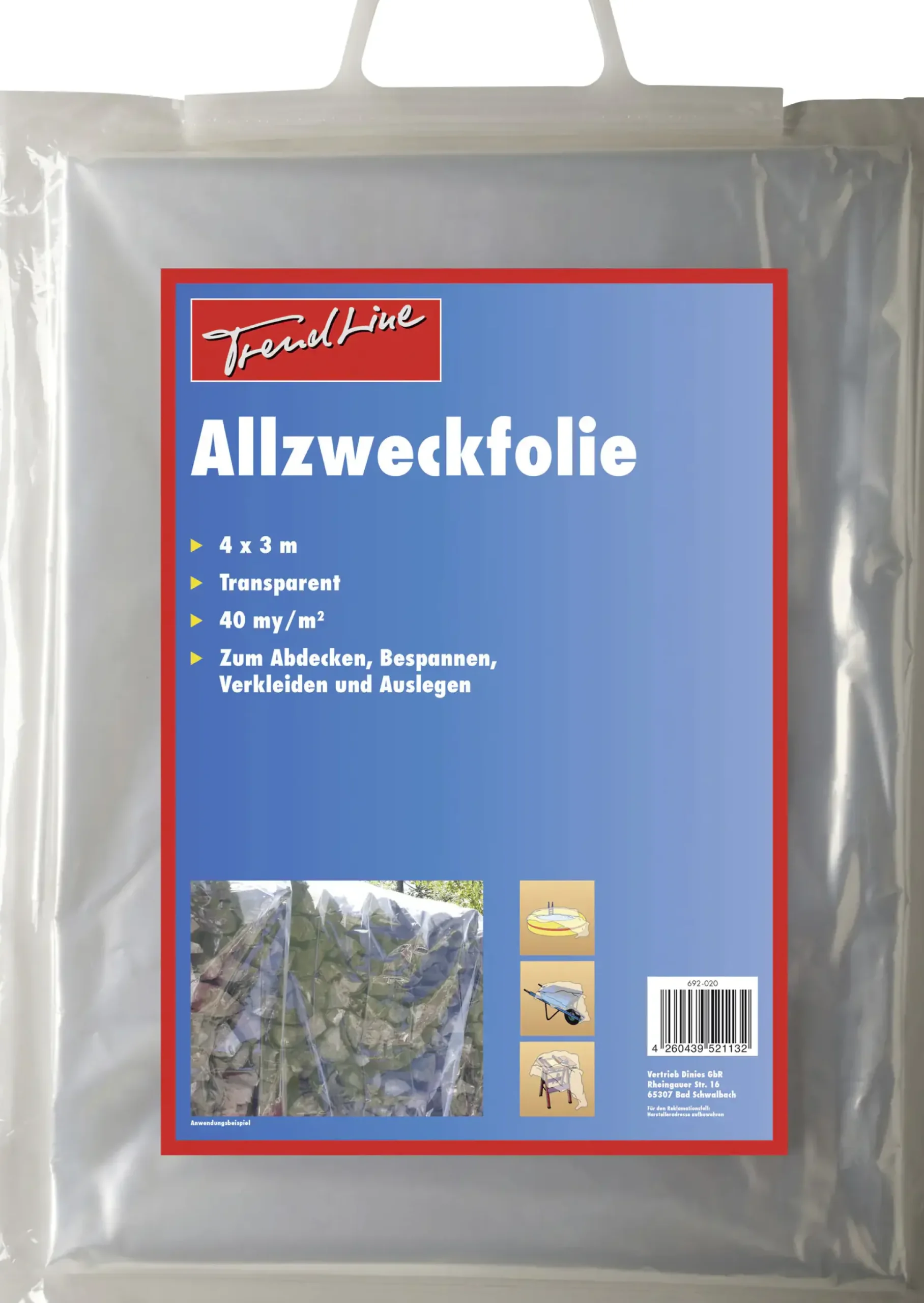 TrendLine Allzweckfolie 4 x 3 m