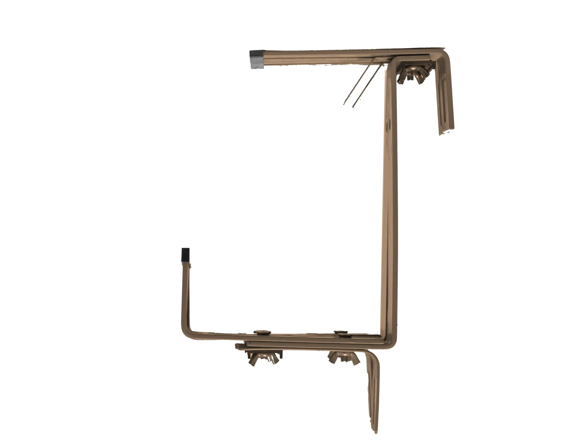 TrendLine Blumenkastenhalter braun 3-fach verstellbar