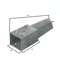 TrendLine Bodenhülse 35 x 7,1 x 7,1 cm